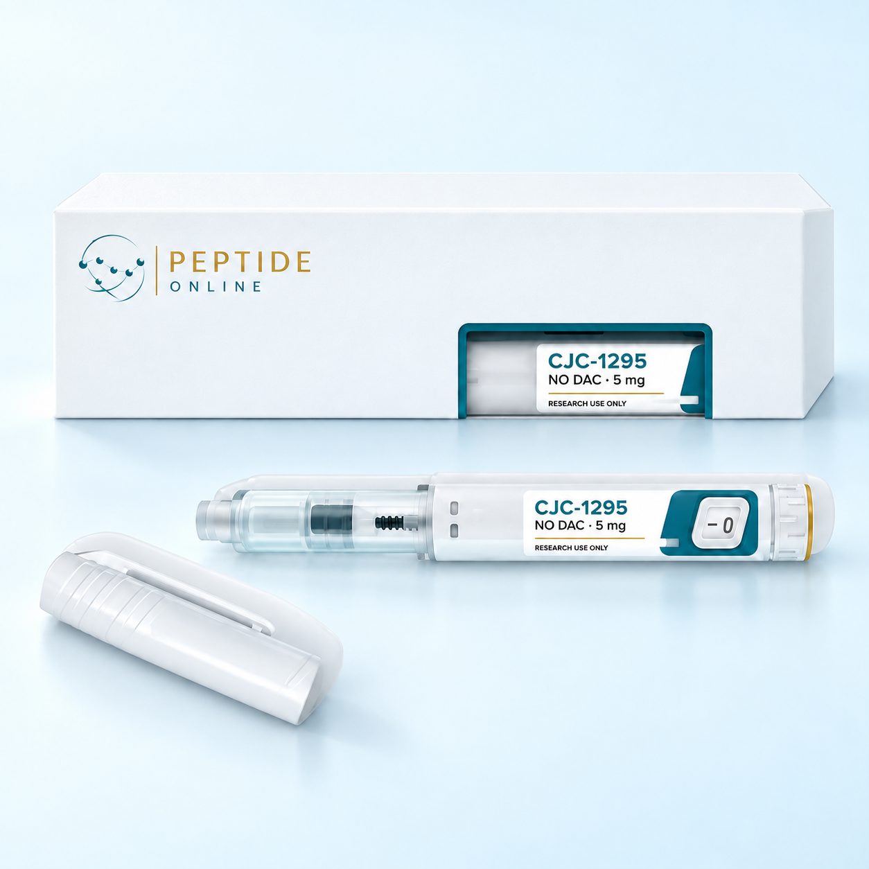 CJC-1295 no DAC research pen 5 mg (illustrative mockup)